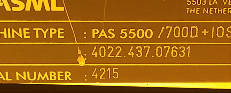 ASML PAS5500/700D
